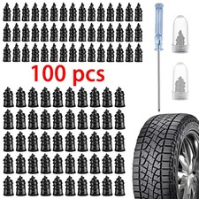 100 Pcs Rubber Tire Nail Repair Kit Screw In Tire Plugs for Car Truck SUV Van US