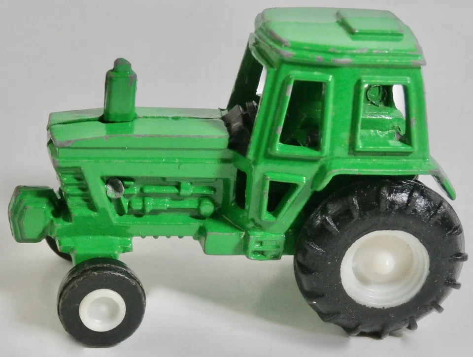 VINTAGE ERTL GREEN JOHN DEERE METAL DIECAST FARM TRACTOR MADE IN CHINA ca 1980s - Image 3 of 4