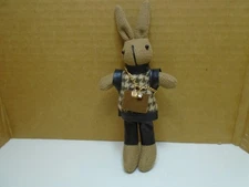 RABBIT READY TO SHOP W/ PURSE & PLEATHER PANTS 7" PLUSH DOLL KEYCHAIN BACKPACK C