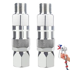 Sprayer Joint, 1/4-Inch Hose Swivel Joint 2 Pack, 360 Degrees Rotate Stainless S