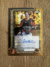 Topps 2025 Gilded Chrome Gold Autograph Adley Rutschman Orioles 75/75 BOOKEND