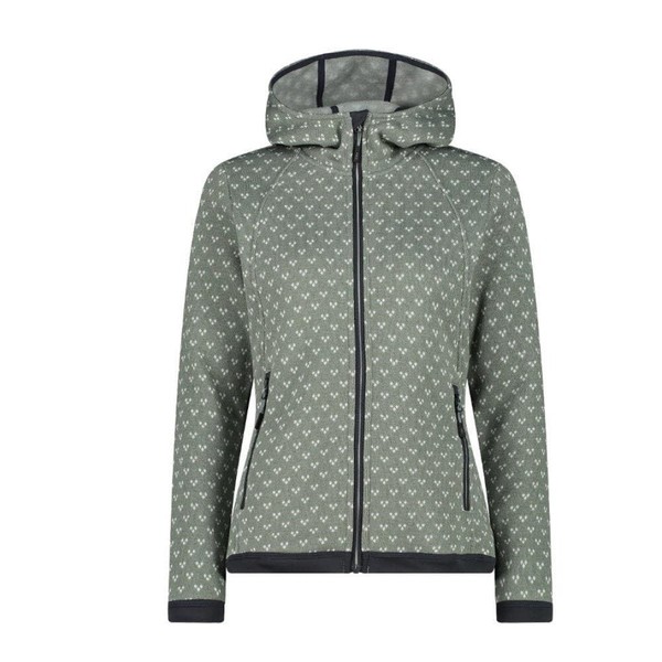 CMP Damen-Fleecejacke Knit Tech Mit Fester Kapuze Damenjacke-image