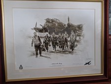 Lancaster Bomber WW2, Framed Print.