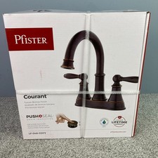 Pfister Courant 4" Centerset 2-Handle Bathroom Faucet Tuscan Bronze LF-048-COYY