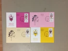 Four Israel FLOWERS maxi cards.Each two same stamp diff pictures