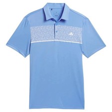 NEW Adidas Men  s Golf Polo Shirt, Blue, Size LARGE