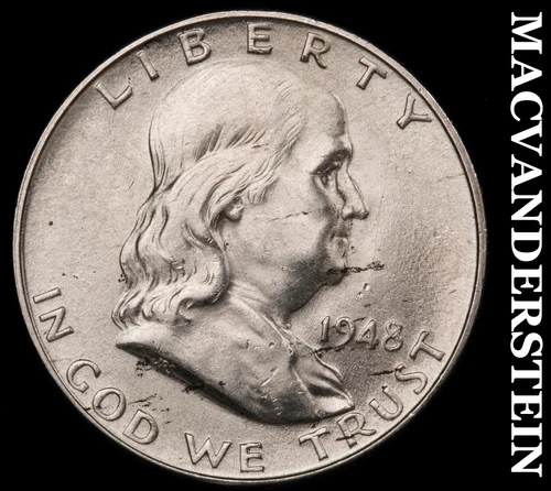 1948-D Silver Franklin Half Dollar - Choice Gem Brilliant Uncirculated  #i1033