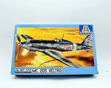 Modellino model kit montaggio aerei MC 205 VELTRO italeri scala 1:72 modellismo