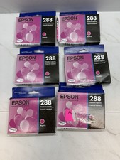 LOT of 6 Genuine Epson 288 Magenta Standard-Capacity Ink Cartridge exp 7/26