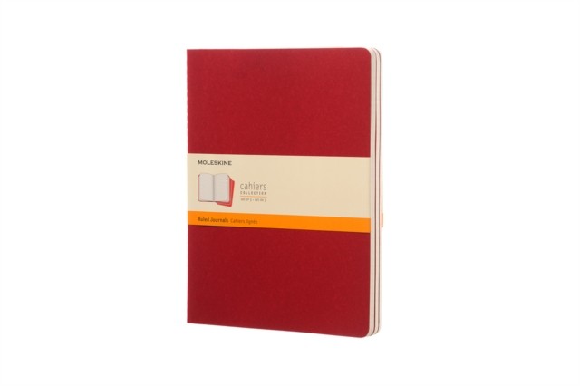 Moleskine Ruled Cahier Xl - Red Cover (3 Set) by Not Available - - Image 4