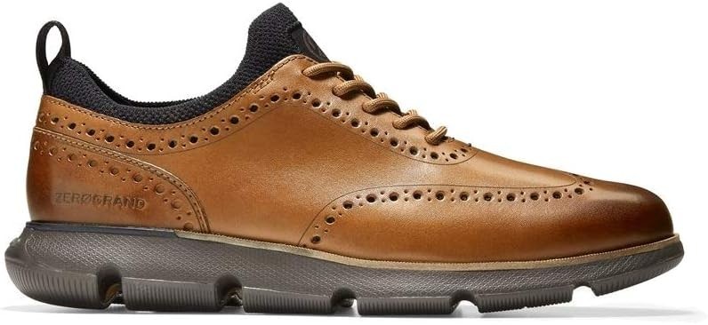 Cole Haan Hombre C31884 Talla 10.5 Ancho Bronceado Británico 4.ZERØGRAND Punta de Ala Oxford
