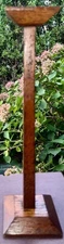 ANTIQUE GENERAL STORE DISPLAY OAK HAT STAND 15"