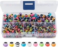 Fishing Bead Bait Eggs Kits Small, Medium, Large, Mixed Fish Eye Beads-500pcs 