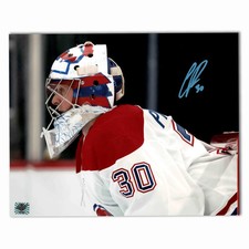 Cayden Primeau Autographed Montreal Canadiens Away 8x10 Photo