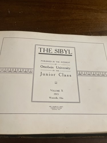Otterbein College Westerville Ohio The Sibyl Yearbook 1915