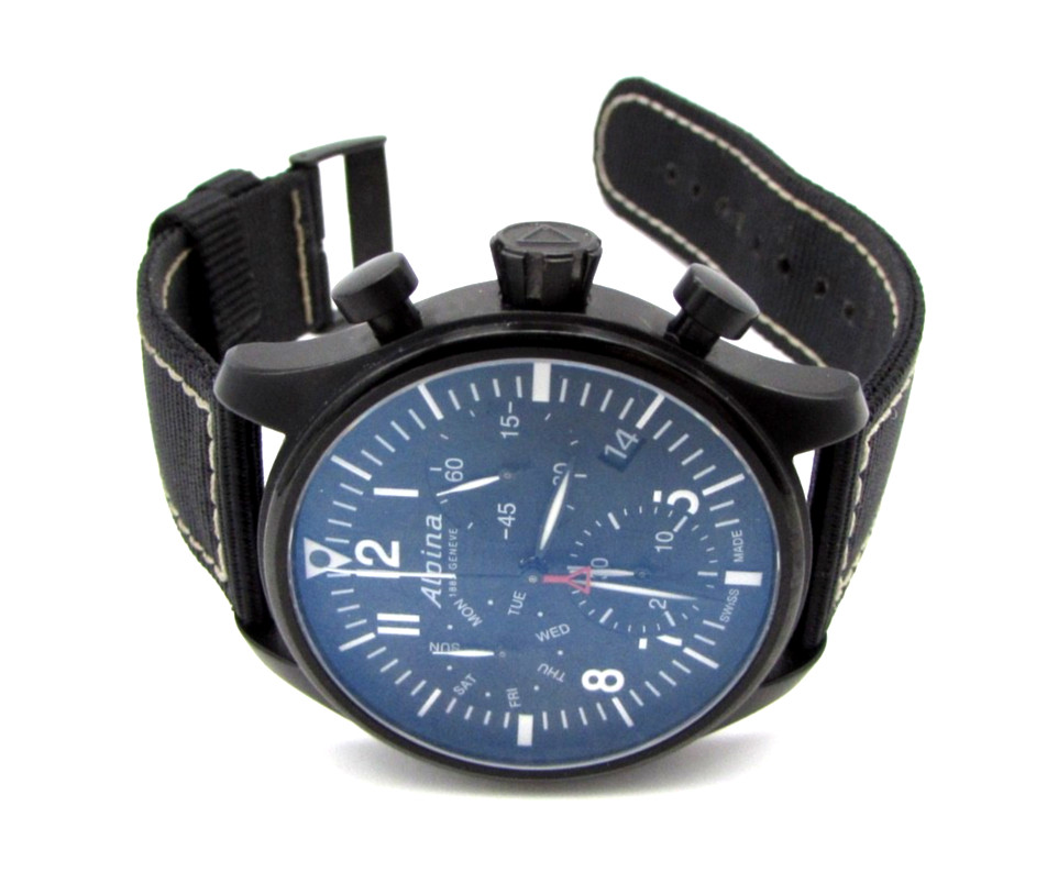 Alpina Startimer AL-371X4SP6 Quartz Chronograph 42mm Sapphire Crystal Day/Date