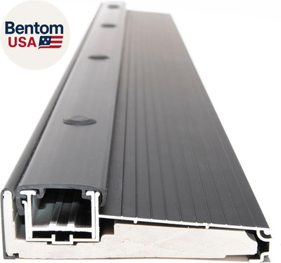 Adjustable Aluminum Threshold   Extra Short Width with Hidden Screws, Adapts to