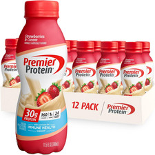 Premier Protein Shake, Strawberries  Cream, 30G Protein 1G Sugar 24 Vitamins Mi