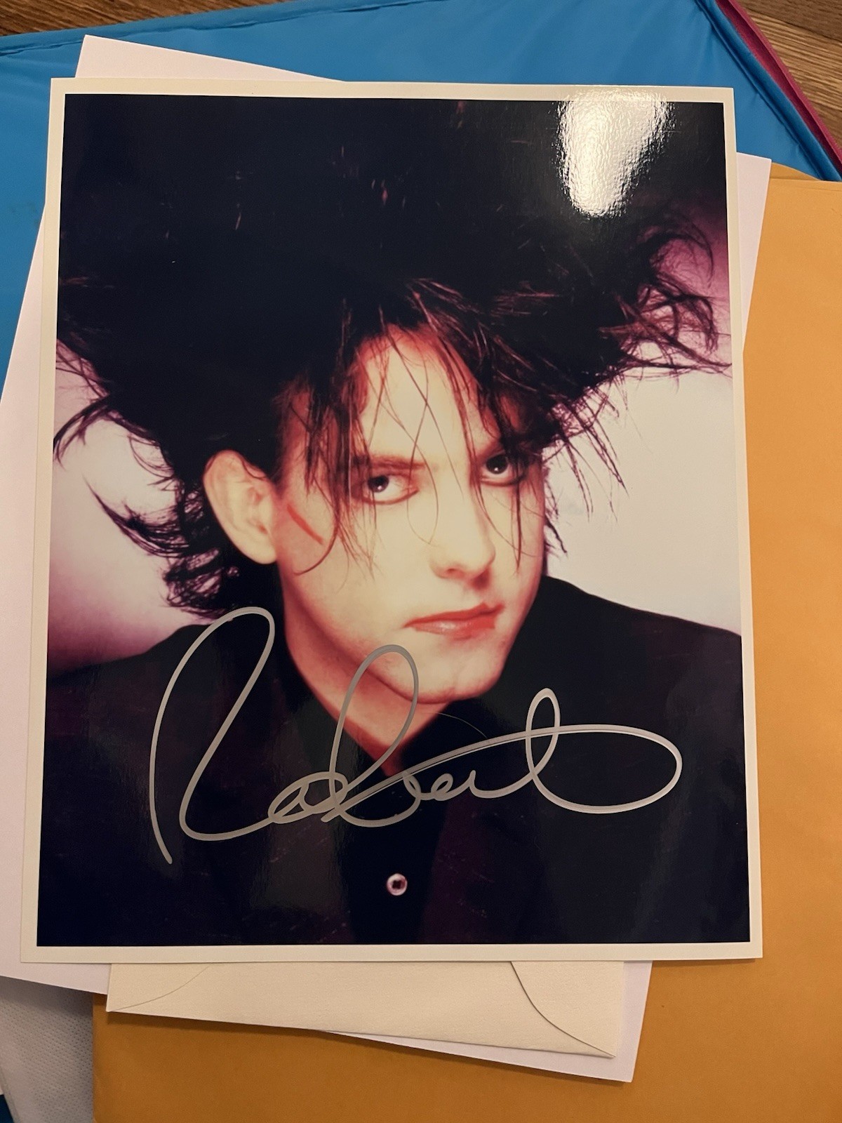 VINTAGE- Robert Smith- The Cure- 1984 Suit- The Top Era Signed Autographed Print