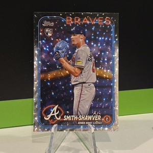AJ Smith-Shawver (RC) -2024 Topps Update -Debut Silver Crackle Foilboard #US316 