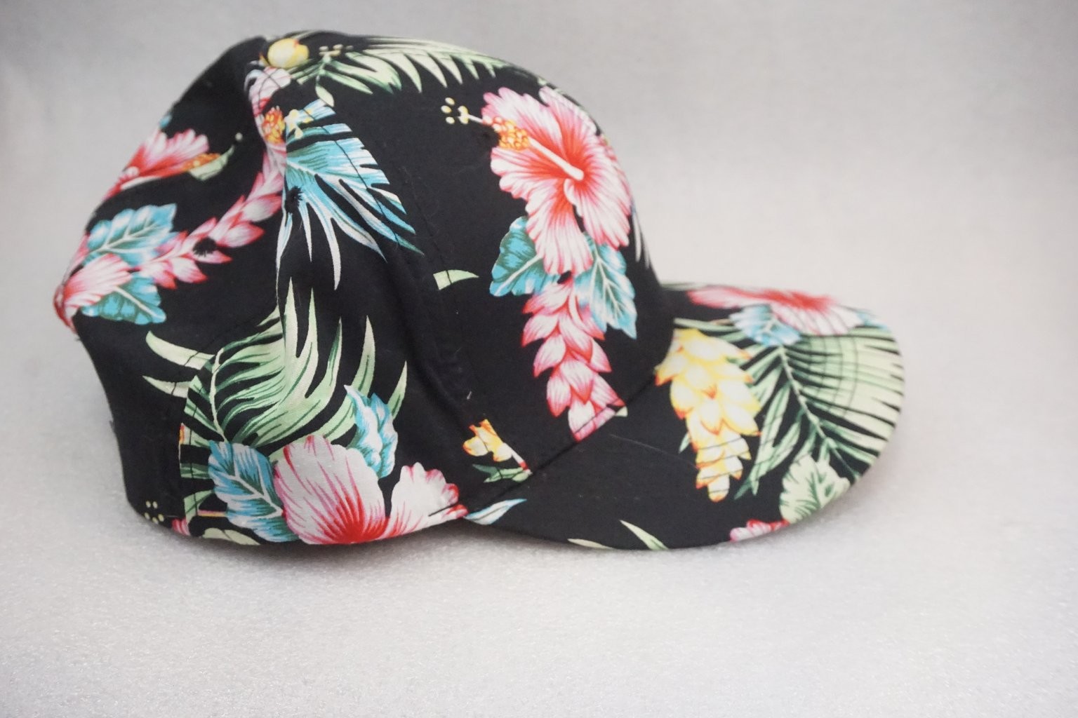 Malibu Snapback Baseball Cap Adjustable Black Flo… - image 5