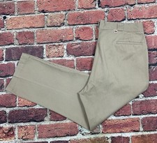 Vintage Dickies Pants Beige Khaki Loose Fit Chinos Flat Front Men 40x30 USA 80s
