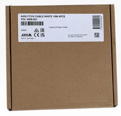 Axis F7315 15M Cable, White (4PCS)