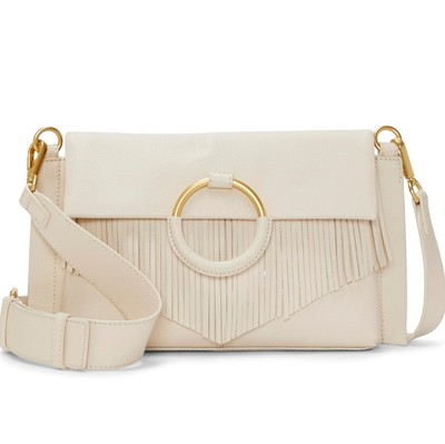 Vince Camuto Bubble Leather Livee Crossbody-Coconut Cream-NEW-A635765