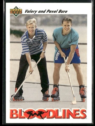 1991-92 Upper Deck Valeri Bure / Pavel Bure #647 Vancouver Canucks