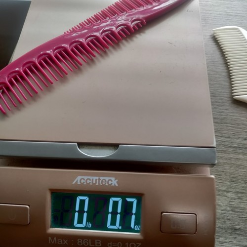 Tupperware Pink Double-Sided 8" Long Comb - Vintage 1543-1 - Picture 5 of 5