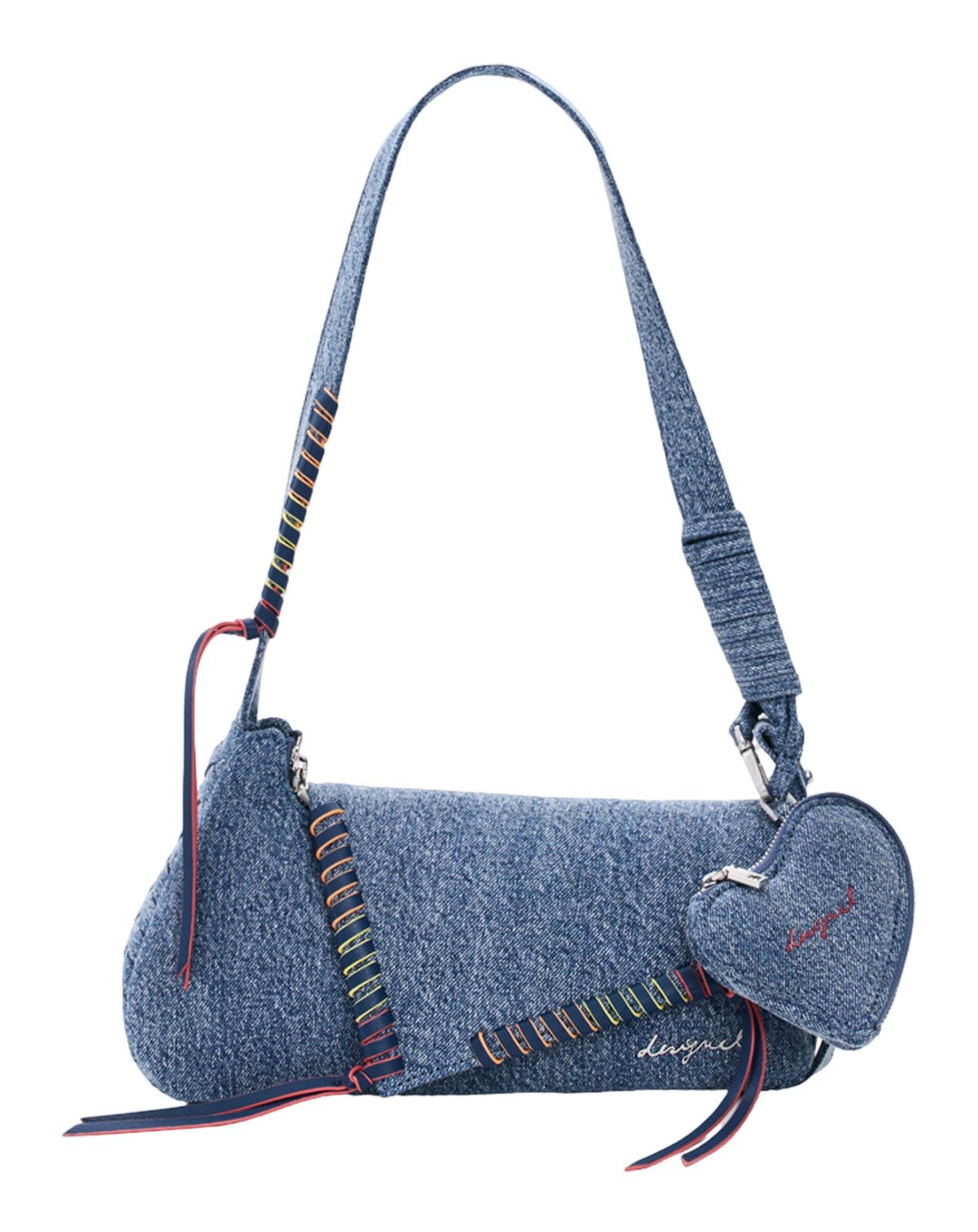 Desigual Torio Denim Shoulder Bag Denim Raw light blue - Image 2