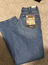 Wrangler Bootcut Classic Fit Blue Denim Jeans Cotton Button Logo woman  s