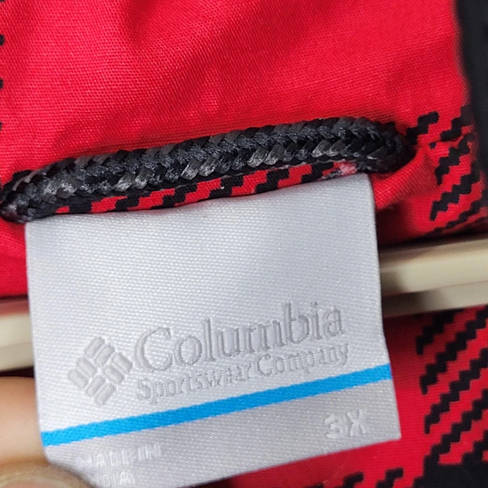 Chaqueta Columbia Para Hombres 3XL Negra Con Capucha Aislada Búfalo Forrada a Cuadros Cremallera Parka Foto 3 de 4