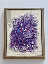 ALBERT RADOCZY PAINTING 1960'S ABSTRACT EXPRESSIONISM MODERNISM RARE VINTAGE