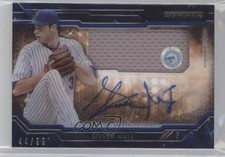 2015 Topps Strata Clearly Authentic Relics Blue 44/99 Steven Matz Auto m4h
