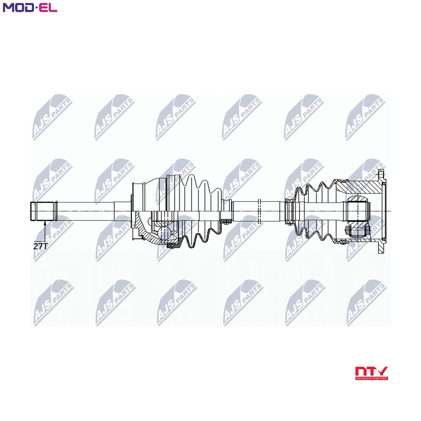DRIVE SHAFT NPW-NS-084 FOR NISSAN TERRANO/II/Van KA24E 2.4L ITD27T 2.7L 4cyl - Image 6