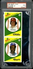 1981 Squirt #11 Pete Rose #22 Al Oliver - PSA 9 (Panel)