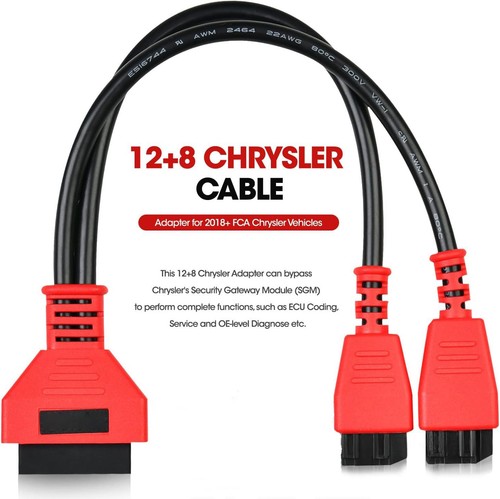 OBD2 Adapter SGW Cable for Dodge Ram Jeep Fiat FCA Chrysler 12+8 Adapter Cable C - Picture 3 of 5