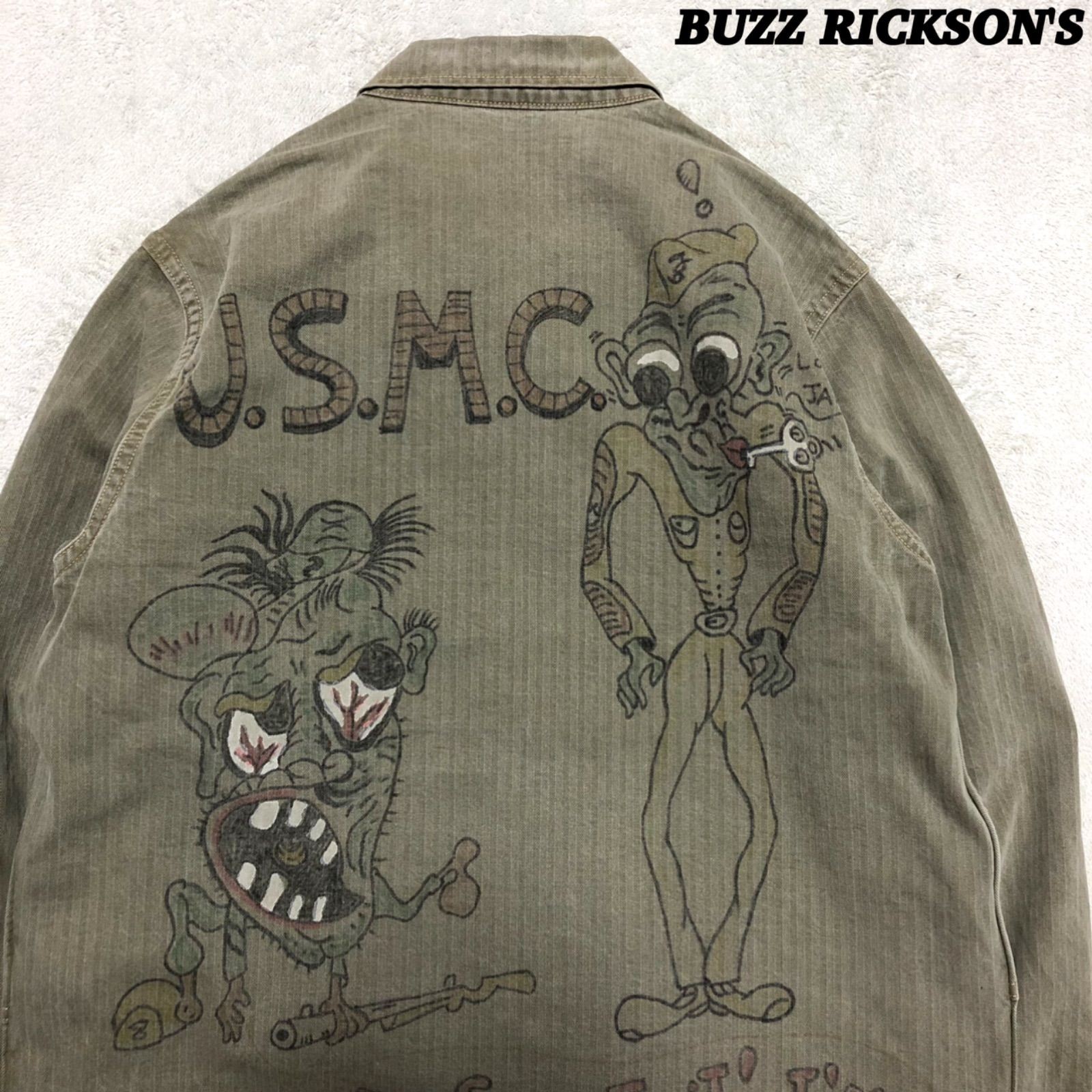 Buzz Rickson's Herringbone Utility Jacket USMC Ha… - image 1