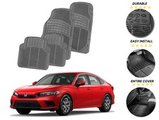 For All Honda Accord Hybrid Car Floor Mats 4pcs Premium Rubber Exact Fit For All Honda Accord Hybrid Car Floor Mats 4pcs Premium Rubber Exact Fit