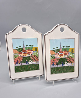 Villeroy & Boch Design Naif Brautpaar Hochzeitspaar 2x Frühstücksbrett