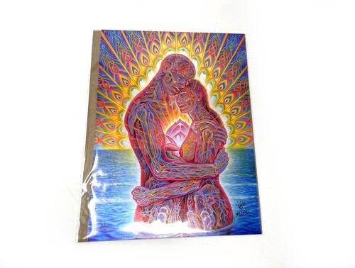 Alex Grey Signed Print ‘Oceans Of Love Bliss’ Pearlescent Paper #43/195 w COA - Picture 2 of 9