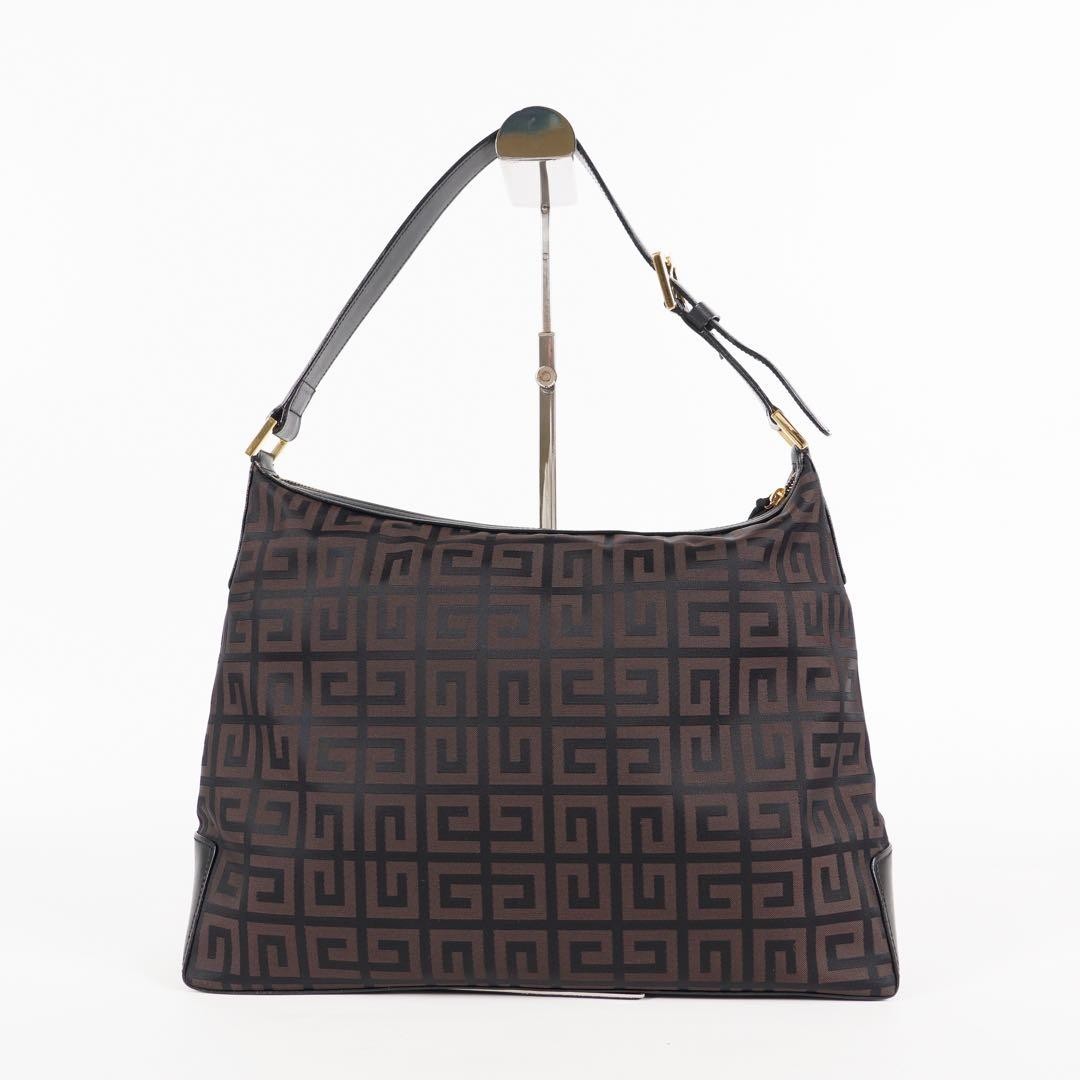 GIVENCHY 4G Monogram Leather Shoulder Bag Black Tassel Charm Auth From Japan thumbnail 13