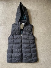 Tokyo Laundry Womens Black Hooded Gilet Bodywarmer Puffer Vest UK 10 Padded
