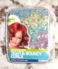 NEW Conair Tight  Bouncy Curls Brush Rollers/Pins 36pcs Perfect for Short Hair