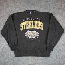 Vintage Pittsburgh Steelers Sweatshirt Mens XL NFL Starter Super Bowl XXX 90s