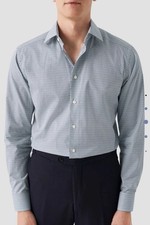 ETON Light blue Twill Shirt CONTEMPORARY MENS  S Size 15