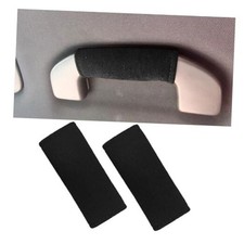 2PCS Car Inside Door Handle Protector, Colorful Soft Fluff Car Pull Black