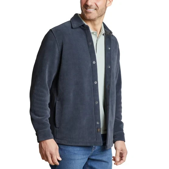 Copper & Oak Men's Fleece Shirt Jacket Heavyweight Snap Buttons