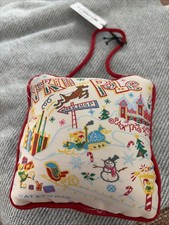 Catstudio Christmas Ornament North Pole Santa s House Mini Pillow Ornament New